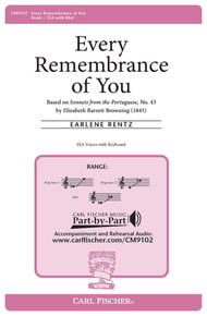 Every Remembrance of You SSA choral sheet music cover Thumbnail